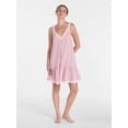 thumbnail image 3 of Joyspun Women’s V Neck Woven Sleep Chemise, Sizes XS-3X, 3 of 6