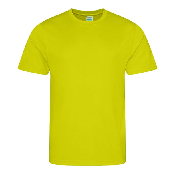 Just Cool - Camiseta Lisa de Entrenamiento para Hombre (Cítrico)