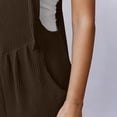 thumbnail image 5 of Womens Overalls Plus Size Fashion Lightweight Knot Strap Jumpsuits Loose Fit Casual Shorts Romper with Pockets, 5 of 7