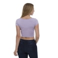 thumbnail image 2 of Women's Short Sleeved Crop Top Sportswear Scoop Neck Short Sleeve by Lunarable, 2 of 3