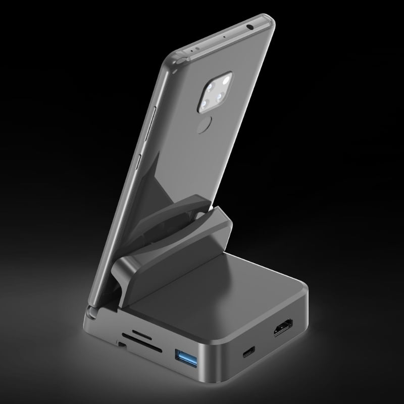 High Performances USB C Dock USB C Hub Memory Card Reader Slot Data Port PD Charging Port for Multimedia Application