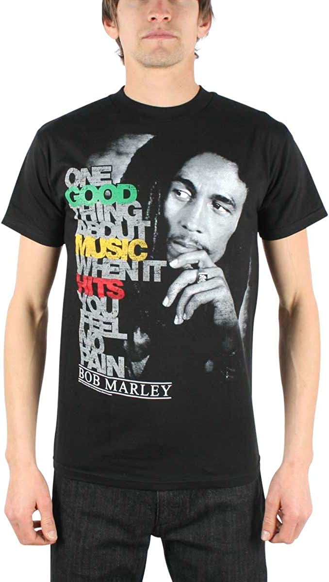 gør dig irriteret Nogen Rund ned Bob Marley - Good Music Hits Mens T Shirt - Walmart.com