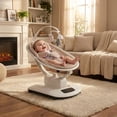 thumbnail image 1 of Qinaqin Electric Baby Swing para Infants & Toddlers – 5 Motions Speeds Reclining Seat 5-Point cm de Alturaarness Remote Soothing Music Ideal Newborns Khaki USA, 1 of 8