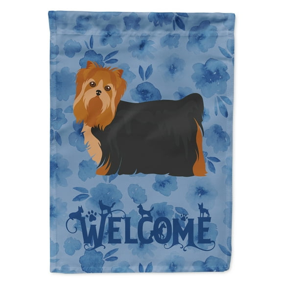 Carolines Treasures CK6057GF Yorkshire Terrier 2 Welcome Flag Garden Size Small multicolor