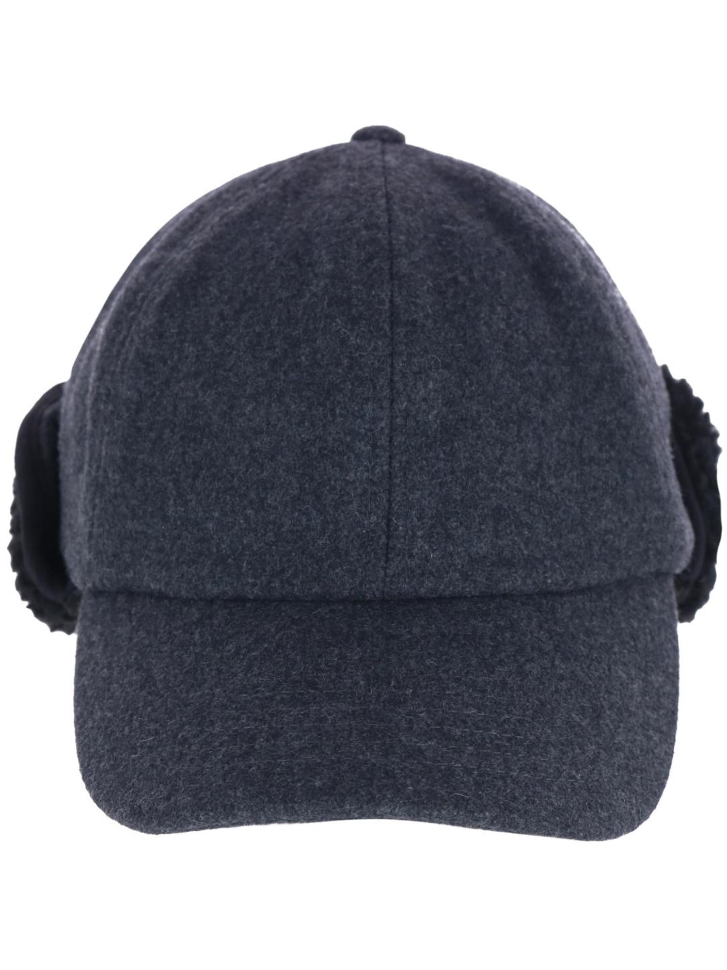 Epoch Hats Company  Sherpa Lined Wool Blend Earflap Baseball Cap (Men)