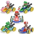 thumbnail image 2 of Figuras de vehículos con carrito de Super Mario Bros, modelo de juguete, Mario, Luigi, Yoshi, Toad, figura de coche con control remoto, regalo para niños, cumpleaños, Navidad, 2 of 5