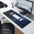 thumbnail image 3 of Enhanced Gaming with Large Moonlight Mouse Pad - Superior Micro-Weave Cloth, 31.5x11.8 Inch, Stitched Edges, Non-Slip Base, Water Resistant Keyboard Pad, Ideal for Gamers, Office & Home, 3 of 7