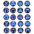 thumbnail image 1 of 20Pcs Round Gemstone Patches Constellation Jewelry DIY Craft Material Gemstone Patches, 1 of 7