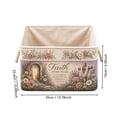 thumbnail image 7 of Vintage Floral Fabric Storage Basket Lined Rectangular Foldable Home Organizer Bin, 7 of 7