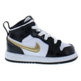 thumbnail image 2 of Toddler's Jordan 1 Mid SE Black/Metallic Gold-White (BQ6933 007) - 4, 2 of 5