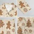 thumbnail image 6 of Top-kevin Gingerbread Man Santa Hat Women's Long-Sleeve Shirt And Full-Length Bottom Pajama Set, 6 of 12