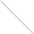 thumbnail image 2 of 925 Sterling Silver 3.75mm Figaro Anchor Chain Bracelet, 2 of 6