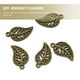 thumbnail image 3 of ColoMX 75pcs encantos de hoja accesorios hechos a mano joyería haciendo encantos colgantes, 3 of 8