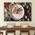 thumbnail image 2 of wall26 Canvas Print Wall Art Pink Berry Orange Yogurt Oat Rose Flowers Food &amp; Cooking Kitchen Photography Realism Decorative Scenic Rustic Zen Calm Colorful for Living Room, Bedroom, Office - 24&, 2 of 5