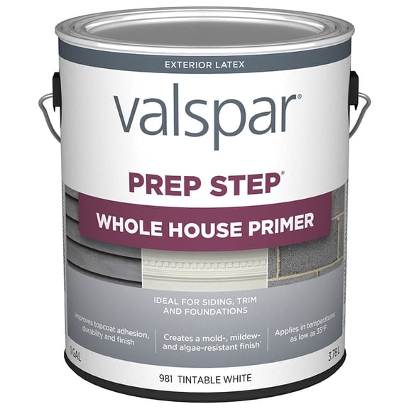 1 gal Valspar Paint 981 White Prep Step Exterior Whole House Primer