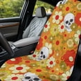 thumbnail image 3 of Xixirimido Car Seat Towel Covers Car Accessories Athletic Running Towel Post Workout Sweatproof Washable Bucket Seat Cover Non Slip for Outdoor Sport, Skull Vibrant Hippie Daisy, 2Pack, 3 of 8