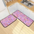 thumbnail image 7 of 2-Piece Kitchen Rugs Set Non-Slip Mats Carpet Floor for Kitchen, Bathroom (19.7"x27.6" & 19.7"x47.2") Small Colors Shapes, 7 of 7