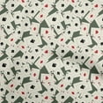 thumbnail image 1 of oneOone Cotton Cambric Green Fabric Poker Card Craft Projects Decor Fabric Printed By The Yard 42 Inch Wide, 1 of 5
