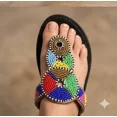 thumbnail image 5 of Women Clogs Leather Handmade Indian Casual Slippers Slip On Ballet Flats US 6-10, 5 of 5