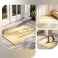 thumbnail image 5 of Outdoor Front Door Mat 20"X16", Yellow White Washable Striped Layered Doormat | Cotton Woven Indoor/Outdoor Small Area Rug, 1pc, 5 of 7