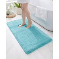 thumbnail image 1 of Alfombra para baño Disolla, 60 x 150 cm, antideslizante, lavable, color verde azulado, 1 of 8
