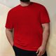 thumbnail image 2 of Plus Size Mens Casual Round Neck Solid Color Short Sleeve T-Shirt Blouse Tops 6XL, 2 of 5