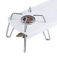 thumbnail image 4 of Mesa de camping portátil, soporte plegable de aleación de aluminio para estufa de gas, escritorio blanco, 4 of 9