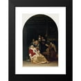 thumbnail image 2 of Frans van Mieris the Elder 11x14 Black Modern Framed Museum Art Print Titled - The Doctor's Visit (1667), 2 of 5