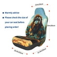 thumbnail image 2 of Picia Forest Meditating Gorilla Print Waterproof Sweating Car Seat Cover for Post Gym Workout, Running, Beach and Hiking, Universal Fit Anti-Slip Bucket Seat Protector, 2 of 5