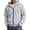 Light Gray-10914jj, variant on Hearthz Mens Flannel Hoodie Oversized Full Zip Up Mens Sweatshirt Hoodie Drawstring Fall Winter Warm Hoodie Jacket Men Light Gray XXL