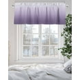 thumbnail image 5 of Purple Gradient Valances for Windows Valance Rod Pocket Light Filtering Short Window Treatments Curtains for Kitchen Bathroom Living Room Bedroom, 1 Panel, 60 x 18 Inch, 5 of 7