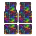 thumbnail image 1 of Honeii Bright Universe Print Car Foot Mat Four-Piece Set - Front & Rear Universal Car Floor Mats for SUVs, Trucks, Sedans, 1 of 7