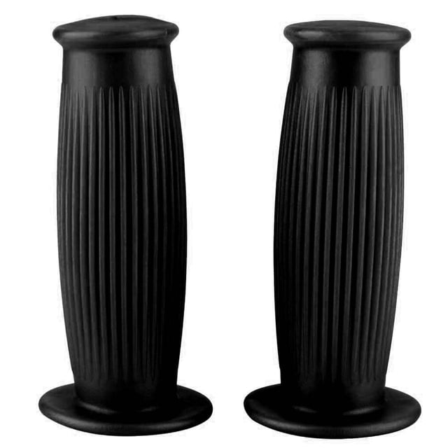 Par de empuñaduras universales para manillar de motocicleta, de 1 pulgada, 25/28mm, Vintage, TPU, color negro