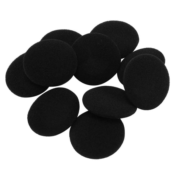 10 pcs sponges protective measures soft black ear cover cushion for headphone 5cm