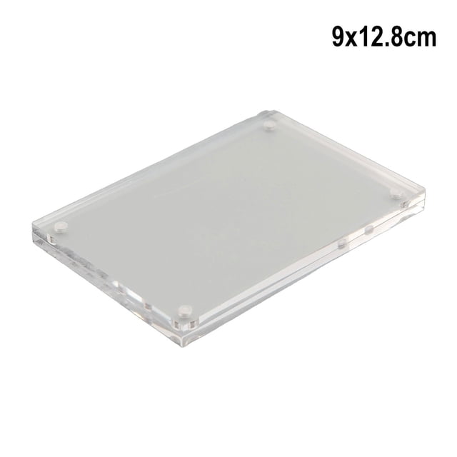 Transparent Acrylic Photo Frame Magnetic Poster Display Stand Photo Show Room Home Office Decoration