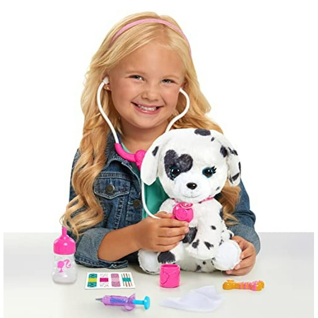 Barbie Hut & Kiss Pet Set de 9 piezas Doctor con cachorro dálmata, por Just Play Just Play Just Play