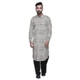 thumbnail image 2 of Atasi Printed Rayon Pathani Kurta With Solid Salwar For Mens Party Wear, 2 of 5
