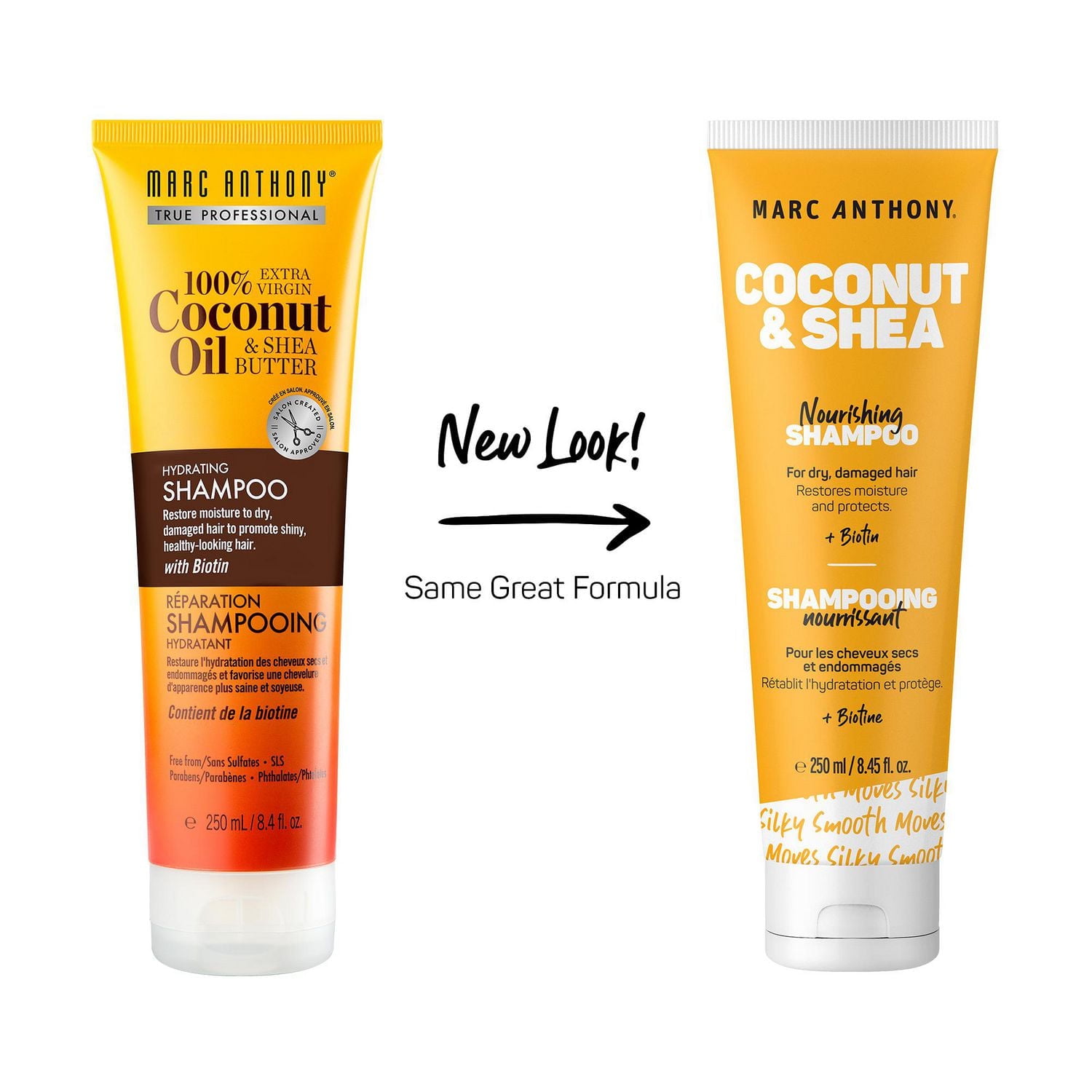 Hydrating Coconut Oil & Shea Butter Shampooing de Marc Anthony 250 ml