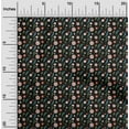 thumbnail image 2 of oneOone Velvet Black Fabric Asian Retro Floral Craft Projects Decor Fabric Printed By The Yard 58 Inch Wide, 2 of 4