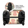 thumbnail image 4 of Xecao Vintage Cup print Elastic Luggage Cover, with double-sided print , is perfect for travel, business, and daily use, 4 of 9