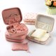 thumbnail image 2 of Organizador de joyas de cuero Minnieouse con cremallera blanco, 2 of 6