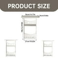 thumbnail image 3 of CNKOO 12.6x8.7x15.8in Night Stand  Side Table with Storage Rectangular Small End Table Modern Minimalist Side Tables for Bedside Living Room Bathroom Night Stand, 3 of 9