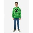 thumbnail image 4 of Minecraft, Boys' & Big Boys' Graphic Creeper Cosplay Hoodie, Sizes 4-18, 4 of 4