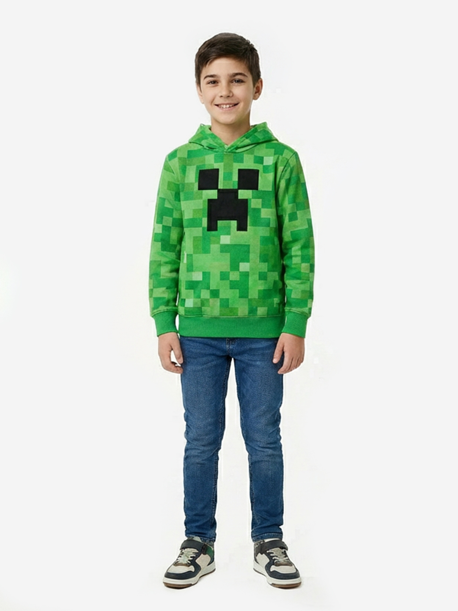 Minecraft Boys' Creeper Cosplay Hoodie photo 4