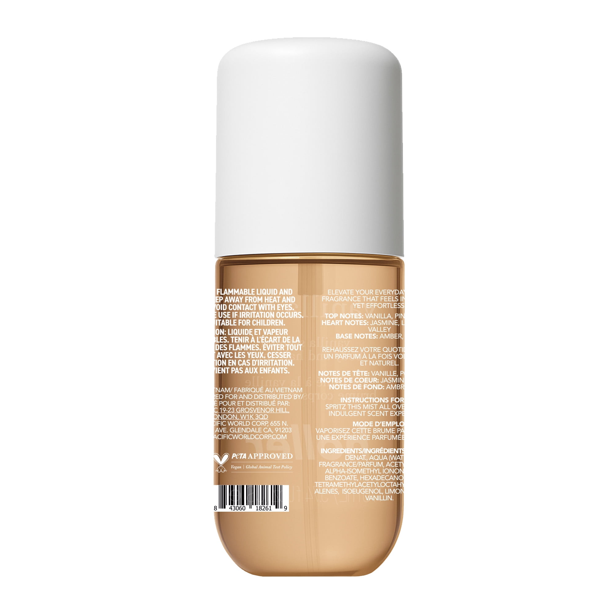 HOLLER Vanilla Pie Vanilla Scented Body and Hair Fragrance Mist, 5.7 fl oz