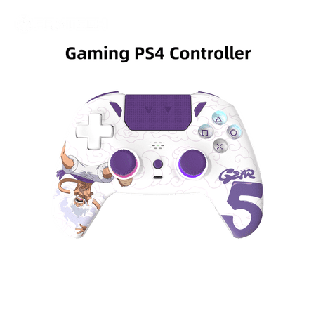 FANTECH WGPI5V2 Gear 5 Gaming PS5 Controller, One Piece Edition, Wireless Tri-Mode (2.4G/Bluetooth 5.0/Wired),Hall Effect Trigger Buttons, Four-Level Vibration, 1000Hz Polling Rate, White