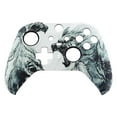 thumbnail image 6 of eXtremeRate Red Shadow Soft Touch Replacement Faceplate Front Shell for Xbox One Elite Controller Model 1698, Xbox One Elite Series 2 Core with Thumbstick Accent Rings - Controller NOT Included, 6 of 8