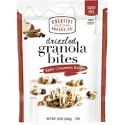Creative Snacks Apple Cinnamon Drizzle Granola Bites, Gluten Free 10 oz Bag
