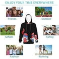 thumbnail image 5 of Fotbe Happy Independence Day Gnome Pattern Youth Pullover Hooded Sweatshirt, Boys Hoodie, Kangaroo Pocket Hoodie for Kids Girls -X-Large, 5 of 6