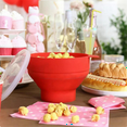 thumbnail image 3 of High Quality Microwave Popcorn Bowl Bucket Silicone DIY Popcorn Maker with Lid Chips Fruit Dish Kitchen Easy Tools B, 3 of 6